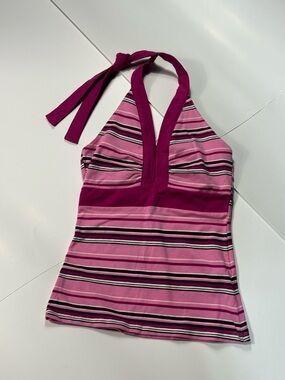 Kohl's women’s Y2K vintage Magenta Halter Tank Top new old stock Sz med